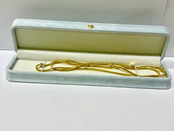 22K GOLD 22 INCHES LONG ROPE CHAIN NECKLACE CHAIN UNISEX