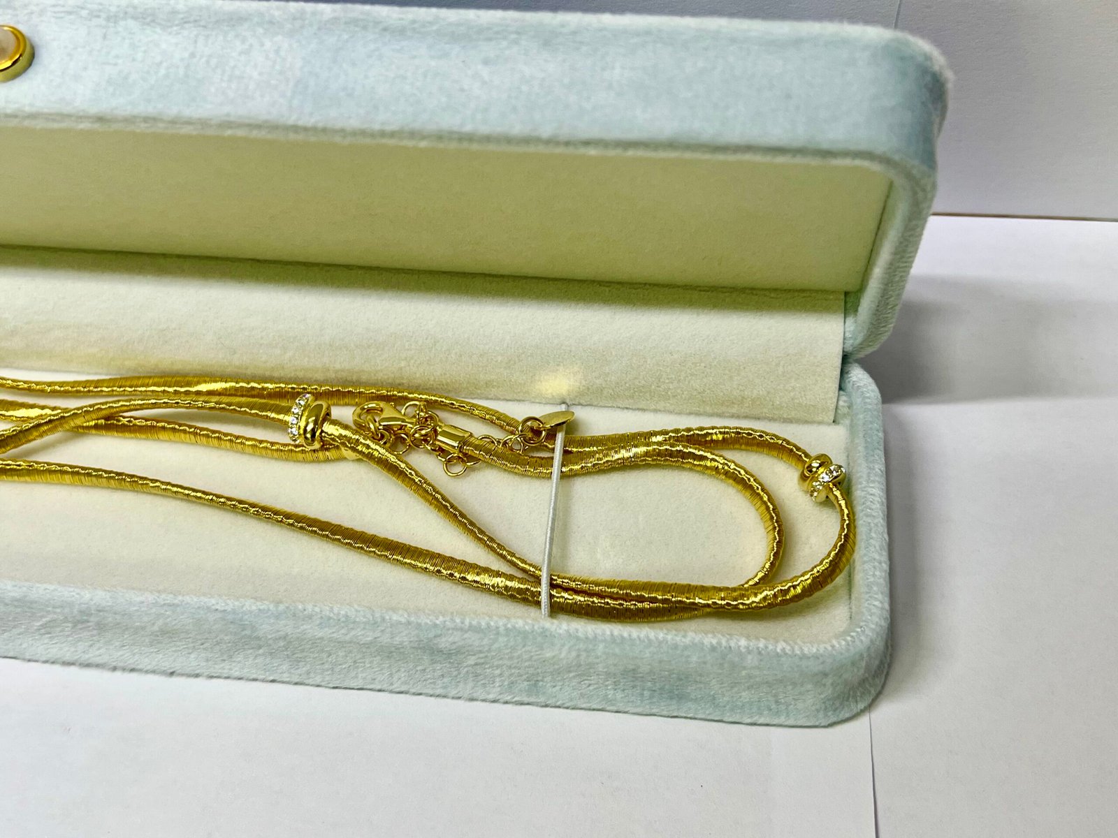 22K GOLD 22 INCHES LONG ROPE CHAIN NECKLACE CHAIN UNISEX - Image 2