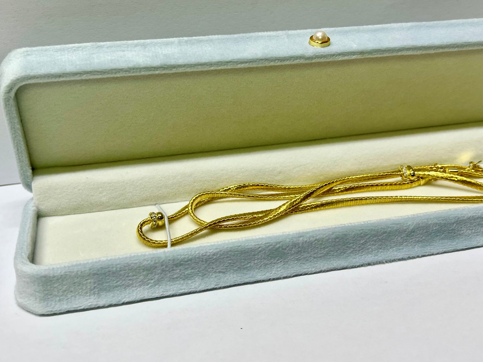 22K GOLD 22 INCHES LONG ROPE CHAIN NECKLACE CHAIN UNISEX - Image 3