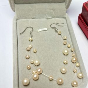 Elegant Pearl Cascade Earrings