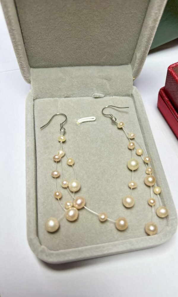 Elegant Pearl Cascade Earrings