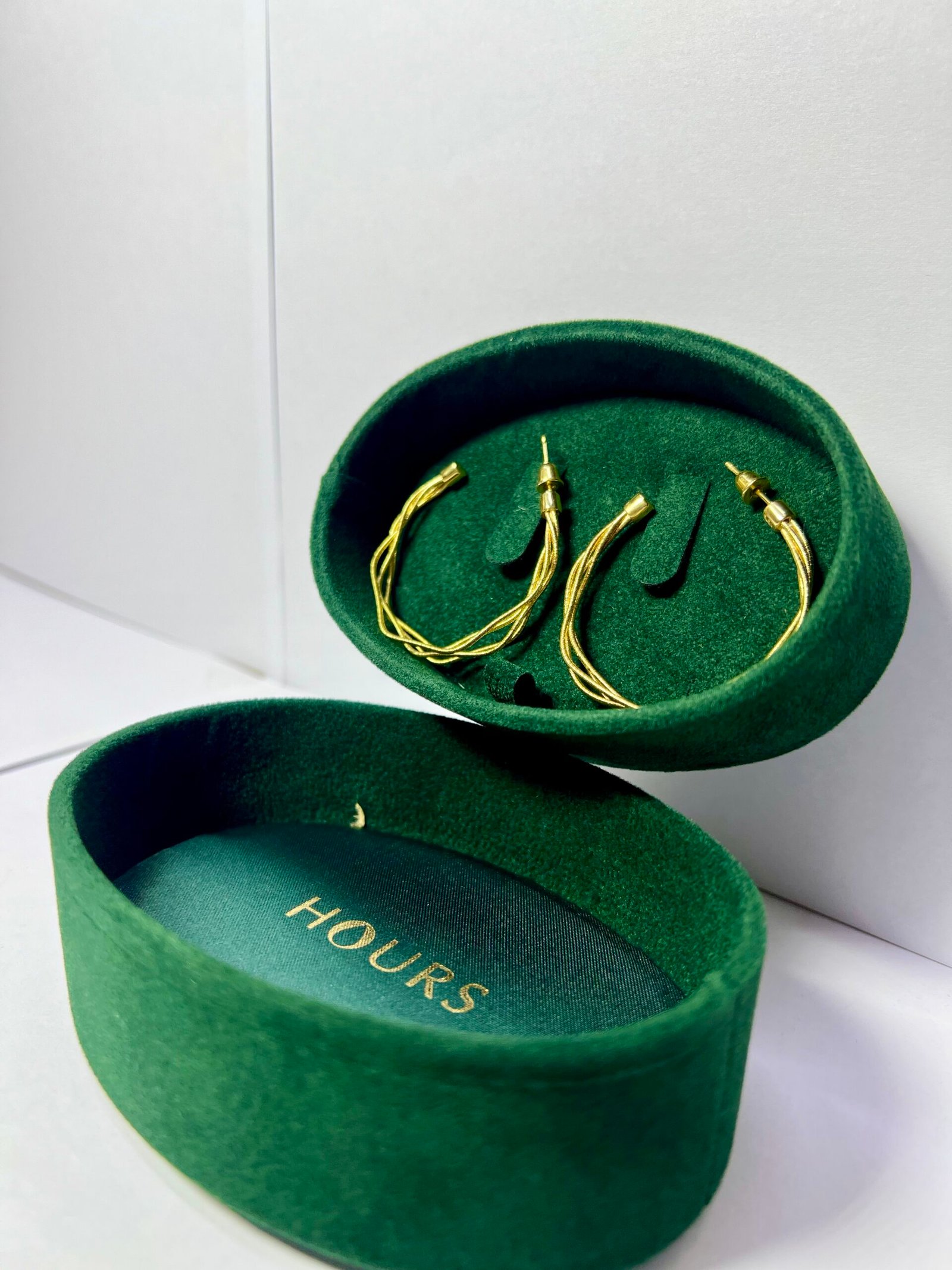 18k Multi-Strand Gold Hoop Earrings